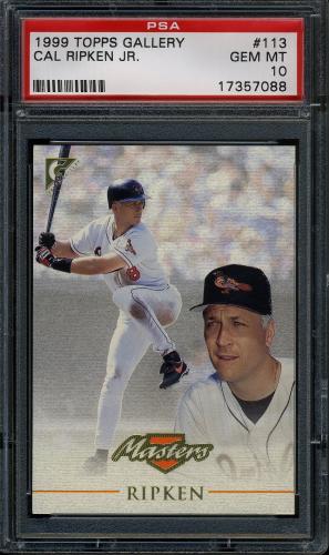 1999 Topps Gallery #113 Cal Ripken MAS PSA 10 #17357088
