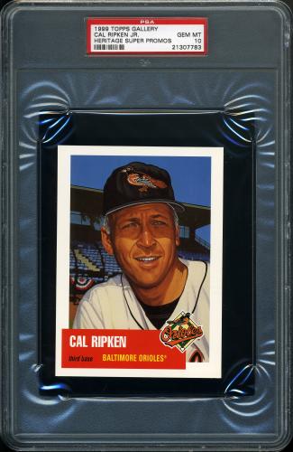 1999 Topps Gallery Heritage Postcards #5 Cal Ripken PSA 10 #21307783