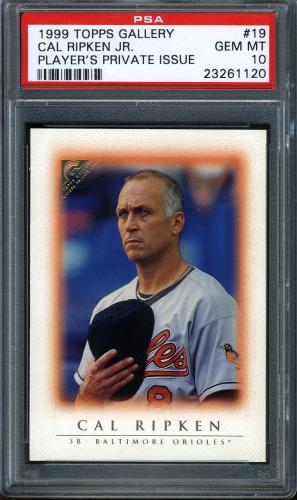 1999 Topps Gallery Player's Private Issue #019 Cal Ripken PSA 10 #23261120