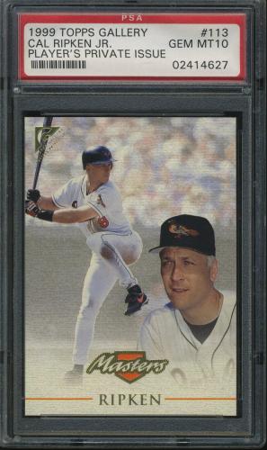 1999 Topps Gallery Player's Private Issue #113 Cal Ripken MAS PSA 10 #02414627