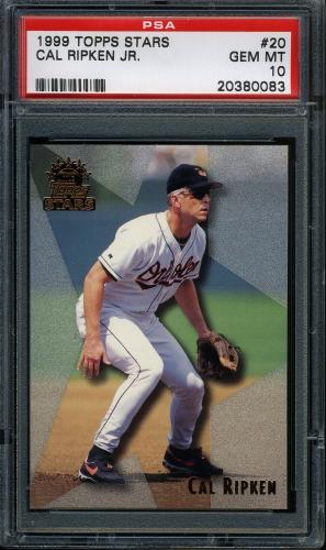1999 Topps Stars #020 Cal Ripken PSA 10 #20380083