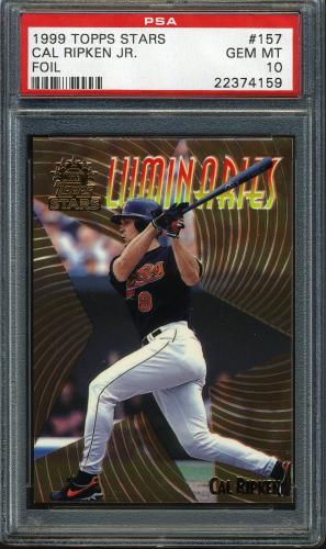 1999 Topps Stars Foil #157 Cal Ripken LUM PSA 10 #22374159
