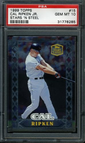 1999 Topps Stars 'N Steel #15 Cal Ripken PSA 10 #31778285