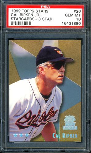 1999 Topps Stars Three Star #20 Cal Ripken PSA 10 #16431880