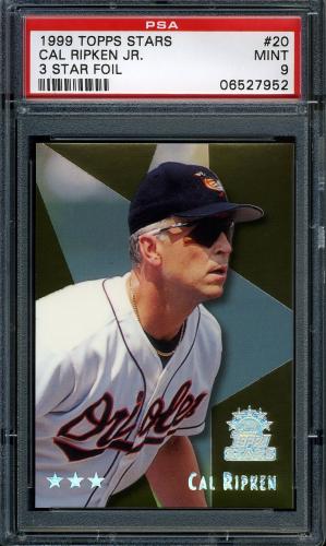 1999 Topps Stars Three Star Foil #20 Cal Ripken PSA 9 #06527952