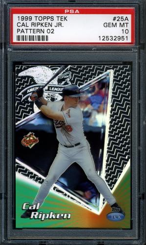 1999 Topps Tek #25A-02 Cal Ripken PSA 10 #12532951