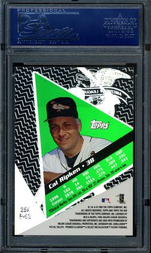 1999 Topps Tek #25A-02 Cal Ripken PSA 10 #12532951 - Back