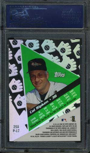 1999 Topps Tek #25A-17 Cal Ripken PSA 9 #20708348 - Back