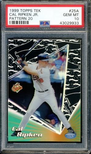 1999 Topps Tek #25A-20 Cal Ripken PSA 10 #43029933