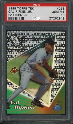 1999 Topps Tek #25B-29 Cal Ripken Away PSA 10 #27262949