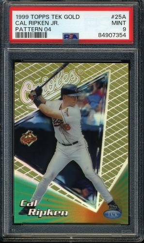 1999 Topps Tek Gold #25A-04 Cal Ripken PSA 9 #84907354