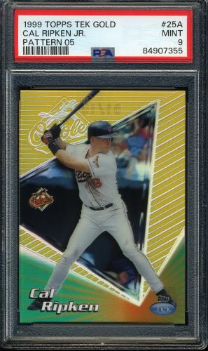 1999 Topps Tek Gold #25A-05 Cal Ripken PSA 9 #84907355