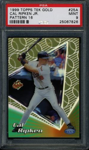 1999 Topps Tek Gold #25A-16 Cal Ripken PSA 9 #25067826