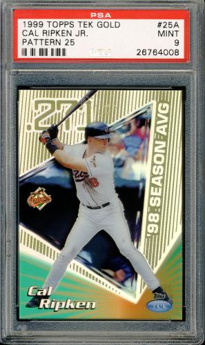 1999 Topps Tek Gold #25A-25 Cal Ripken PSA 9 #26764008