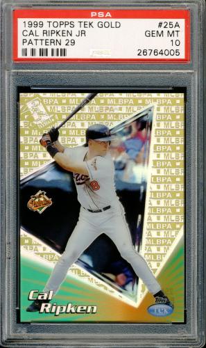 1999 Topps Tek Gold #25A-29 Cal Ripken PSA 10 #26764005
