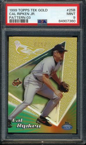 1999 Topps Tek Gold #25B-03 Cal Ripken Away PSA 9 #84907360