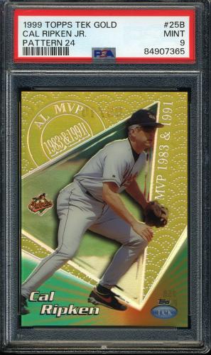 1999 Topps Tek Gold #25B-24 Cal Ripken Away PSA 9 #84907365