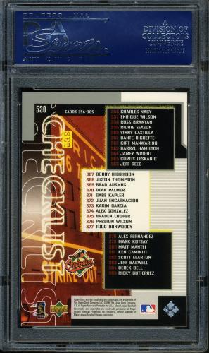 1999 Upper Deck #530 Cal Ripken SH CL PSA 10 #17278592 - Back