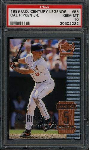 1999 Upper Deck Century Legends #55 Cal Ripken PSA 10 #20302222