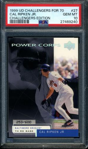 1999 Upper Deck Challengers for 70 Challengers Edition #27 Cal Ripken PSA 10 #27469240