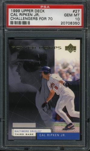 1999 Upper Deck Challengers for 70 #27 Cal Ripken PSA 10 #20708350
