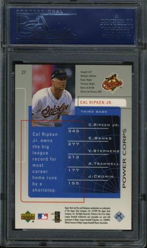 1999 Upper Deck Challengers for 70 #27 Cal Ripken PSA 10 #20708350 - Back