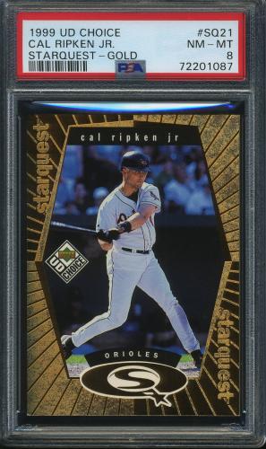 1999 UD Choice StarQuest Gold #SQ21 Cal Ripken PSA 8 #72201087