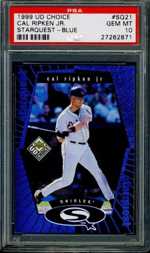1999 UD Choice StarQuest #SQ21 Cal Ripken PSA 10 #27262871