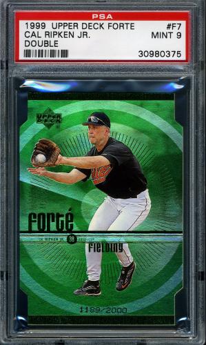 1999 Upper Deck Forte Double #F7 Cal Ripken PSA 9 #30980375