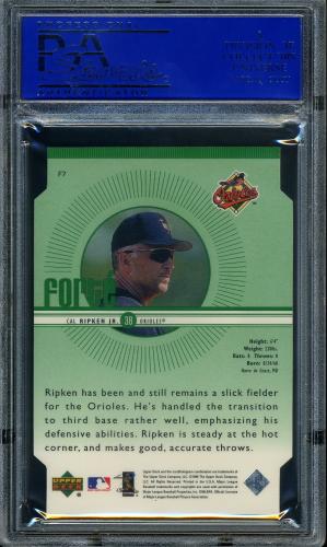 1999 Upper Deck Forte Double #F7 Cal Ripken PSA 9 #30980375 - Back