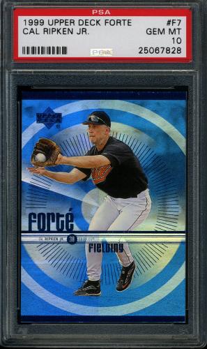 1999 Upper Deck Forte #F7 Cal Ripken PSA 10 #25067828