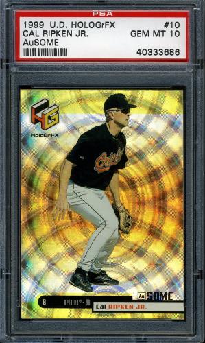 1999 Upper Deck HoloGrFX AuSOME #10 Cal Ripken PSA 10 #40333686
