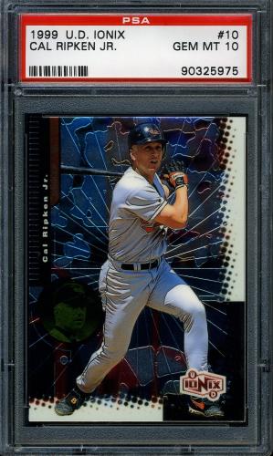 1999 UD Ionix #10 Cal Ripken PSA 10 #90325975