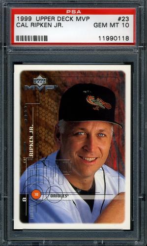 1999 Upper Deck MVP #23 Cal Ripken PSA 10 #11990118