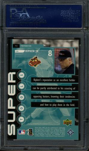 1999 Upper Deck MVP Super Tools #T12 Cal Ripken PSA 10 #20740303 - Back