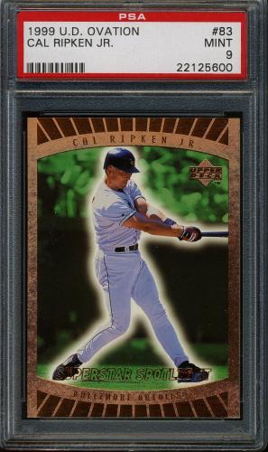 1999 Upper Deck Ovation #83 Cal Ripken SS PSA 9 #22125600