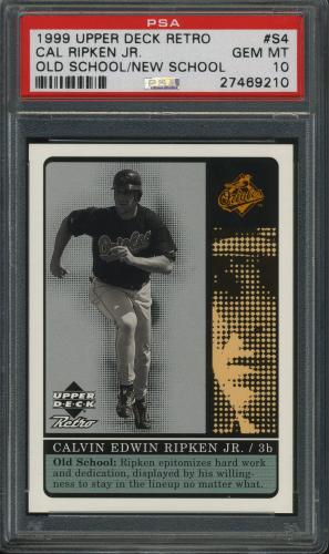 1999 Upper Deck Retro Old School/New School #S4 Cal Ripken PSA 10 #27469210