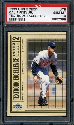 1999 Upper Deck Textbook Excellence #T5 Cal Ripken PSA 10 #15807399