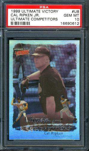 1999 Upper Deck Ultimate Victory Ultimate Competitors #U8 Cal Ripken PSA 10 #16690612