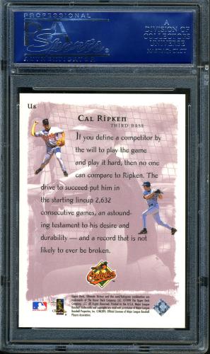 1999 Upper Deck Ultimate Victory Ultimate Competitors #U8 Cal Ripken PSA 10 #16690612 - Back
