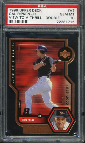 1999 Upper Deck View to a Thrill Double #V7 Cal Ripken PSA 10 #22281715
