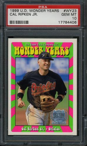 1999 Upper Deck Wonder Years #W23 Cal Ripken PSA 10 #17784406