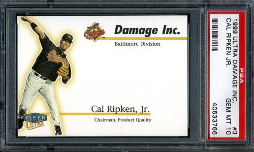 1999 Ultra Damage Inc. #3 Cal Ripken PSA 10 #40533766