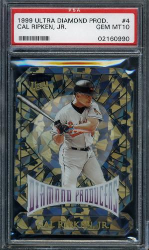 1999 Ultra Diamond Producers #4 Cal Ripken PSA 10 #02160990
