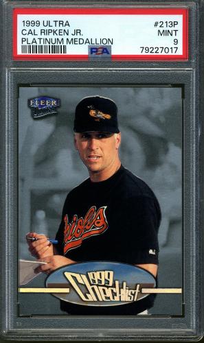 1999 Ultra Platinum Medallion #213 Cal Ripken CL PSA 9 #79227017