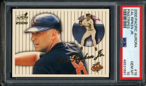 2000 Aurora Pinstripes #19 Cal Ripken PSA 10 #48531691
