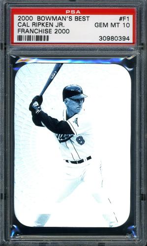 2000 Bowman's Best Franchise 2000 #F1 Cal Ripken PSA 10 #30980394