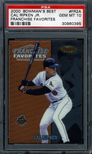 2000 Bowman's Best Franchise Favorites #FR2A Cal Ripken PSA 10 #30980395