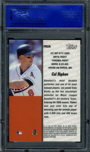 2000 Bowman's Best Franchise Favorites #FR2A Cal Ripken PSA 10 #30980395 - Back