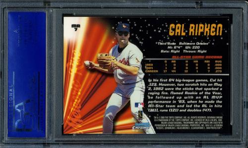 2000 Bowman Chrome Meteoric Rise #MR7 Cal Ripken PSA 10 #31078850 - Back